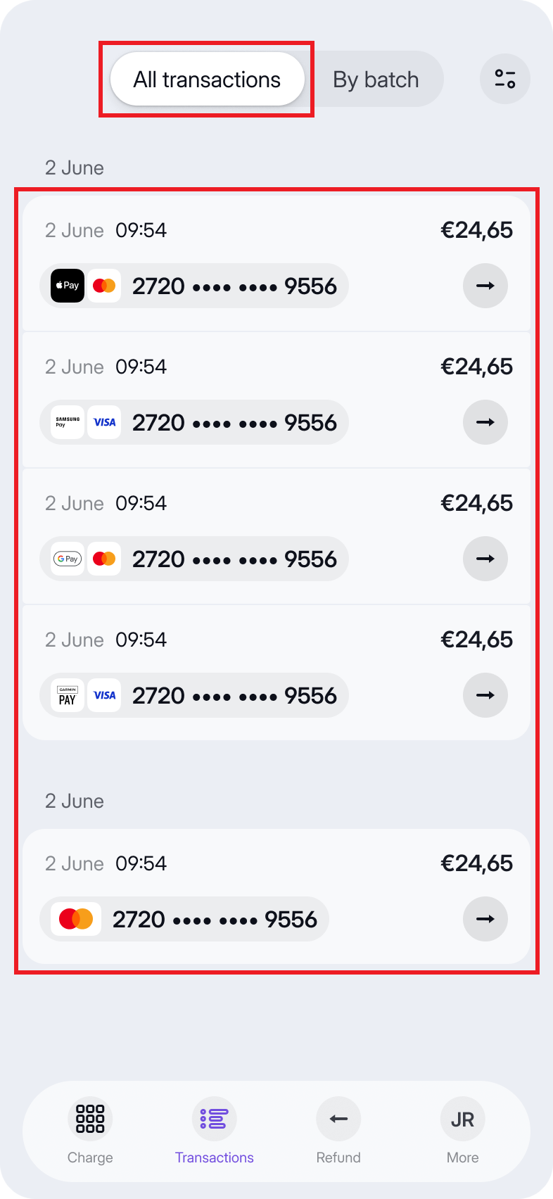 Transaction History - 05