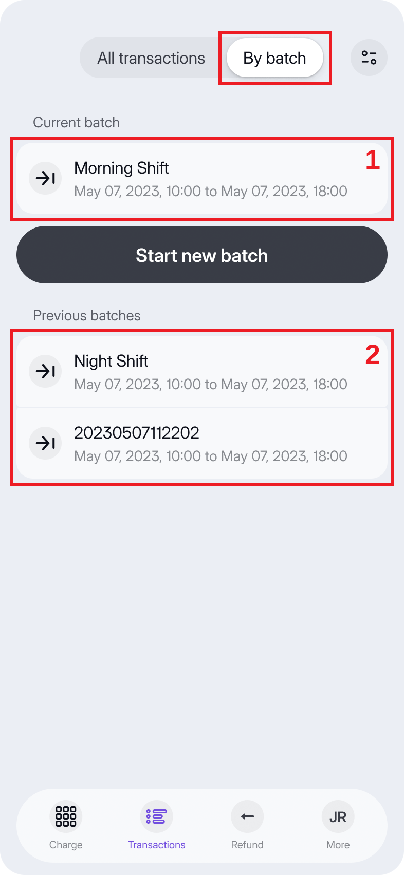Transaction History - 03