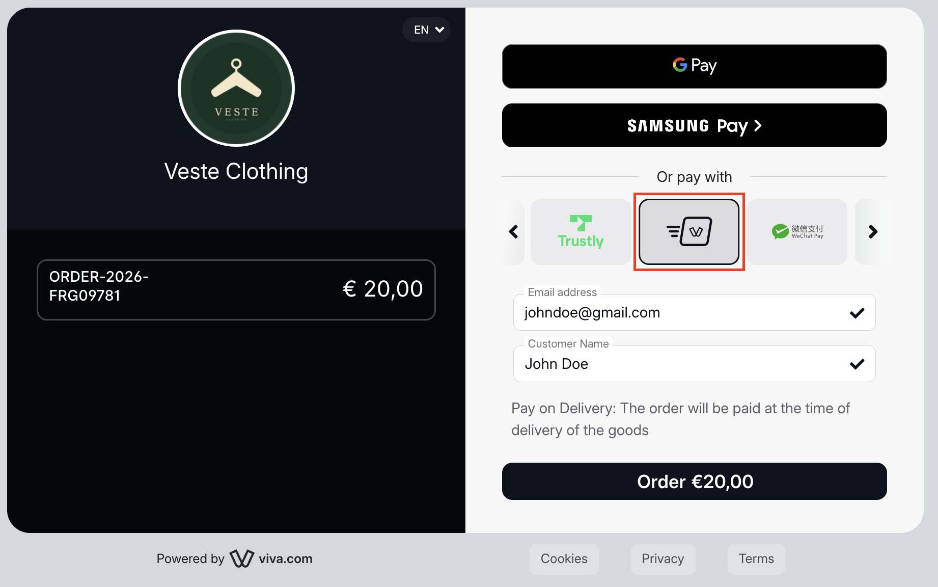 Pay on Delivery - User Journey - 1