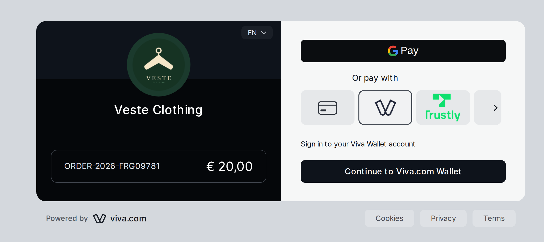 Viva.com Wallet - User Journey - 1