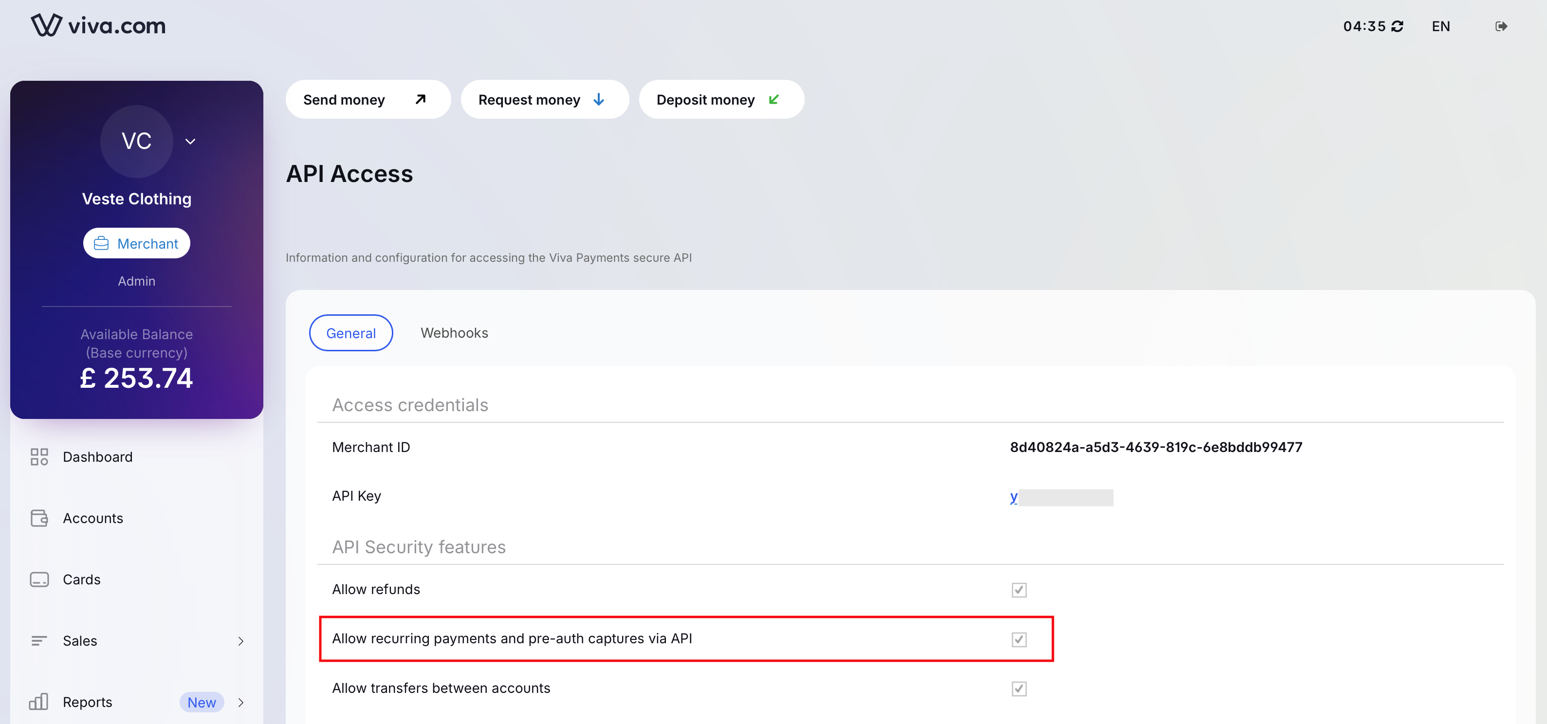 Enable pre-auth payments