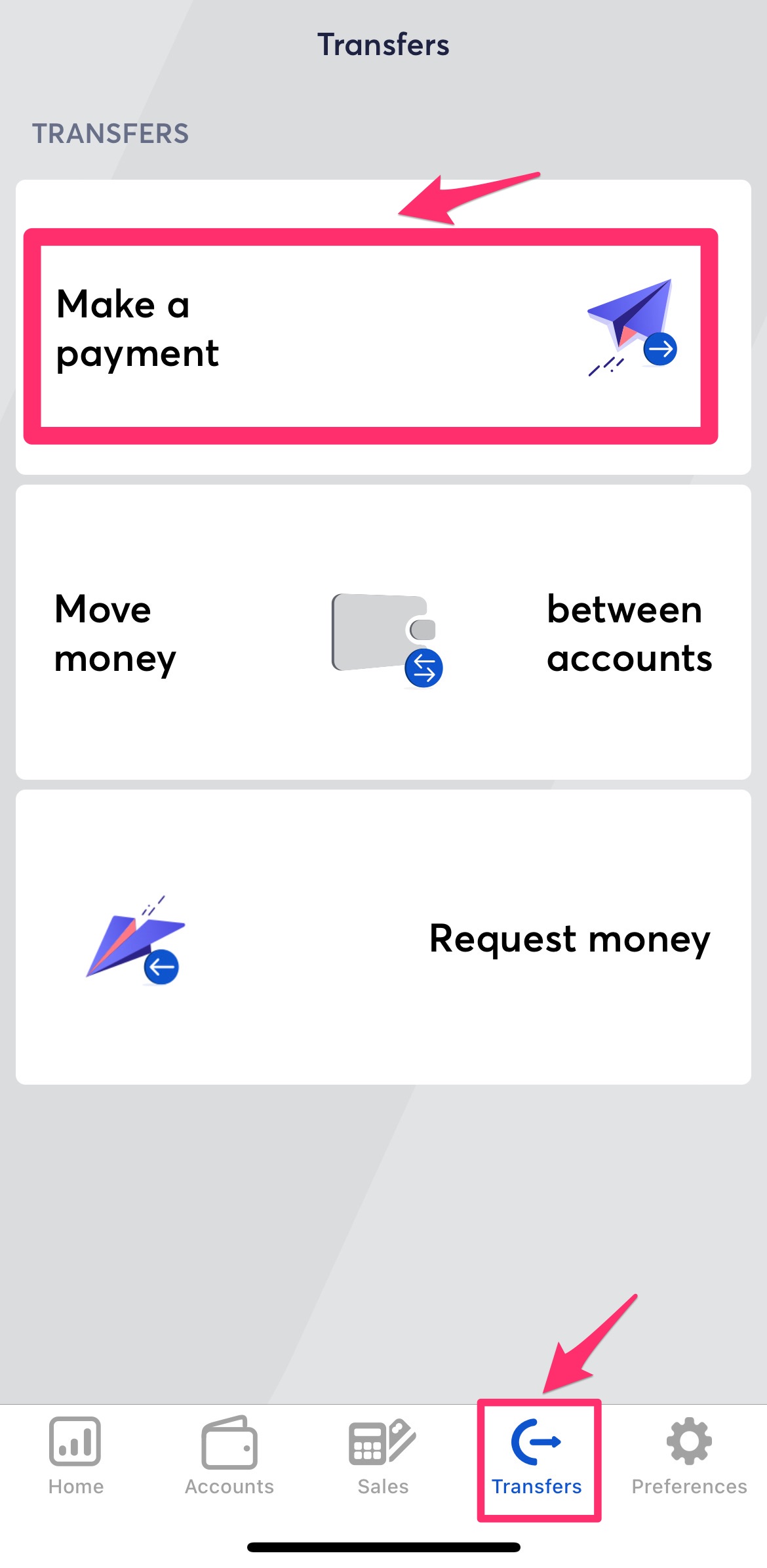 Banking app -  bank-transfer-1