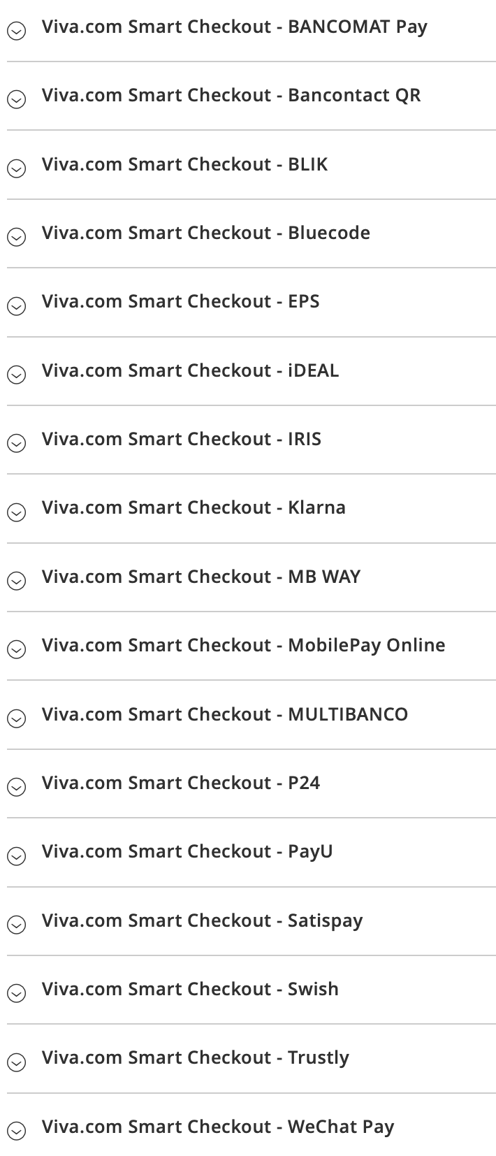 Viva configuration