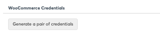 WooCommerce Credentials